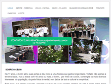 Tablet Screenshot of celmi-escola.com.br